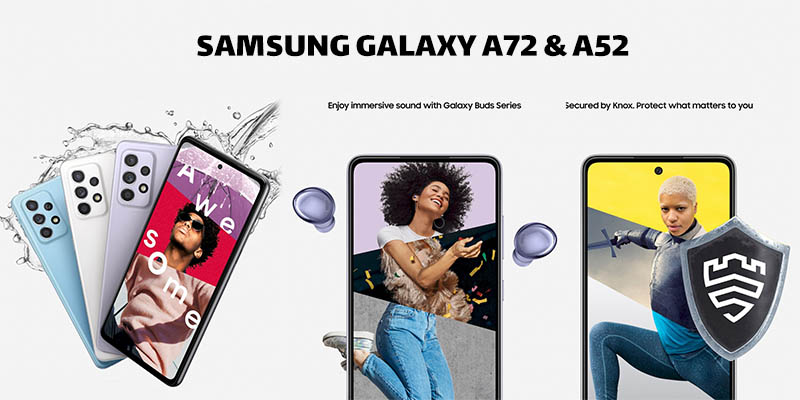 گوشی سامسونگ Galaxy A72 و Galaxy A52